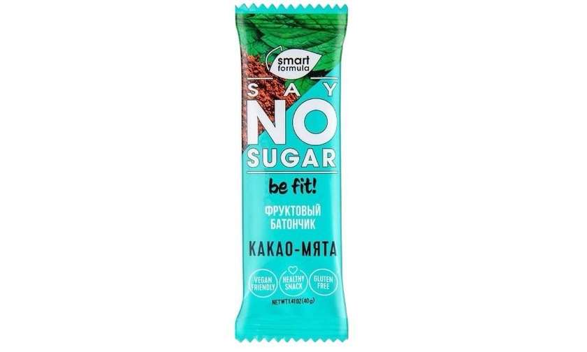 Say No Sugar Batonchik Smart Formula Fruit and Nut Bar Cocoa Mint