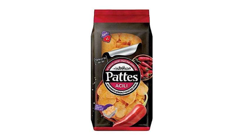 Pattes Hot Red Pepper Seasoned Chips 100gr