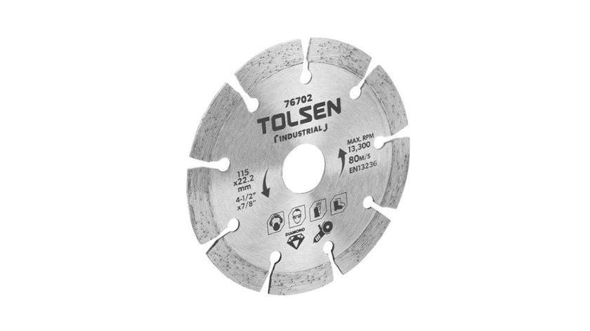 TOLSEN TOL442-76703 Tile Cutting Disc Slotted 125X22.2mm