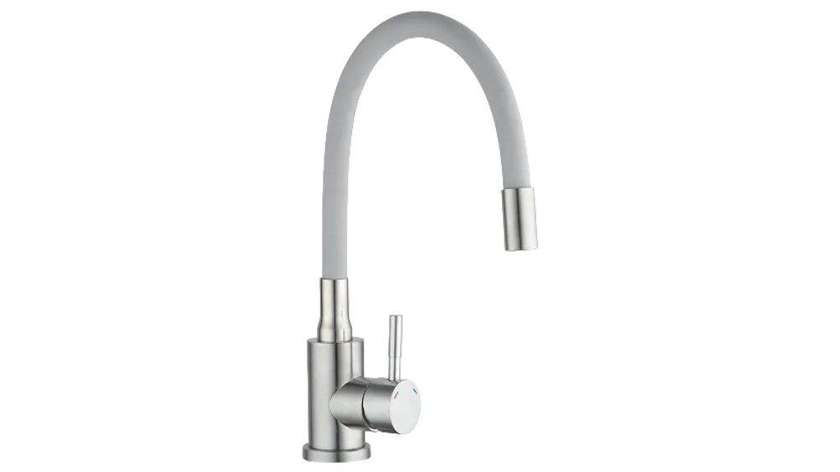 KETTLER-95748 KT3047SG-9 Kitchen Mixer with Silicone Spout, Grey Alessi