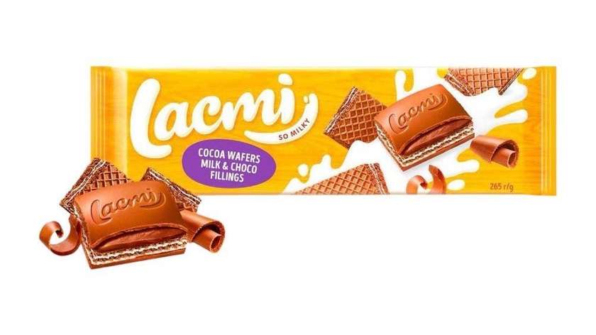 Lacmi cocoa wafers with milk & chocolate fillings 265g
