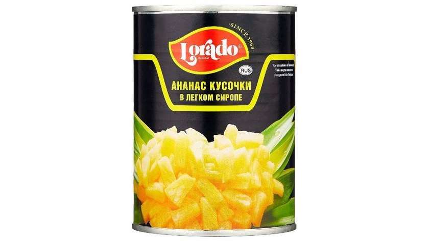 Lorado Pineapple Slices in Light Syrup 850ml