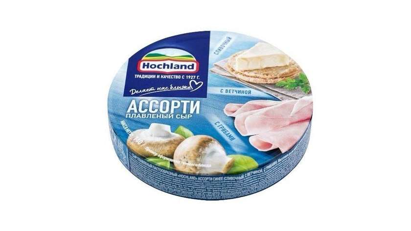 Hochland Cream Cheese with Mushrooms and Ham 140g