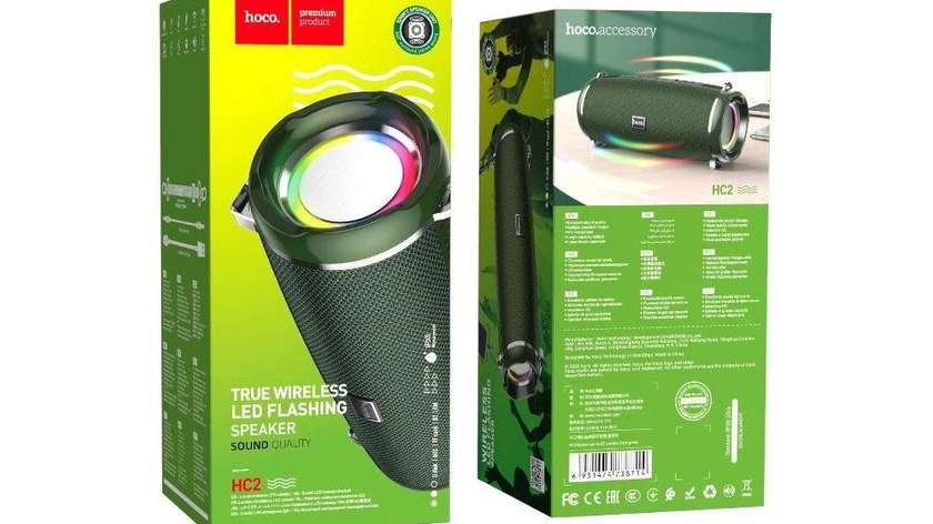 Hoco True Wireless LED Flashing Speaker HC2