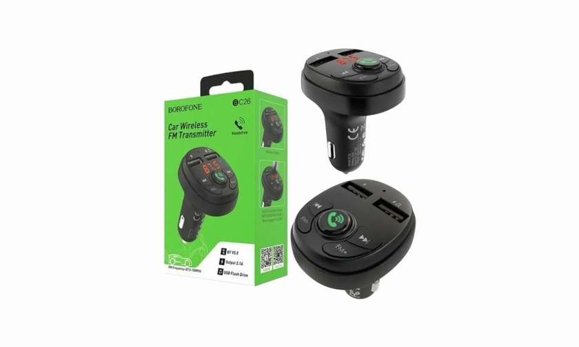 Borofone In-car charger BC26 Music joy wireless FM transmitter