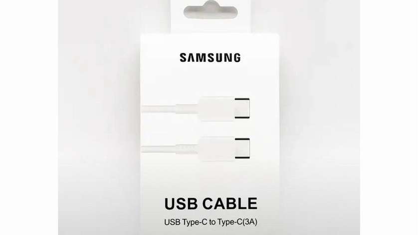 SAMSUNG USB cable white usb-c to usb-c (3A)