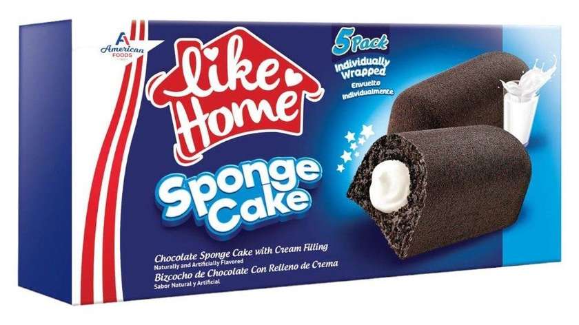 Black and white milky sponge cake 5pcs