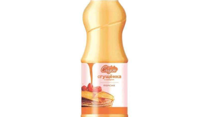 Condensed milk with peach flavor 500g