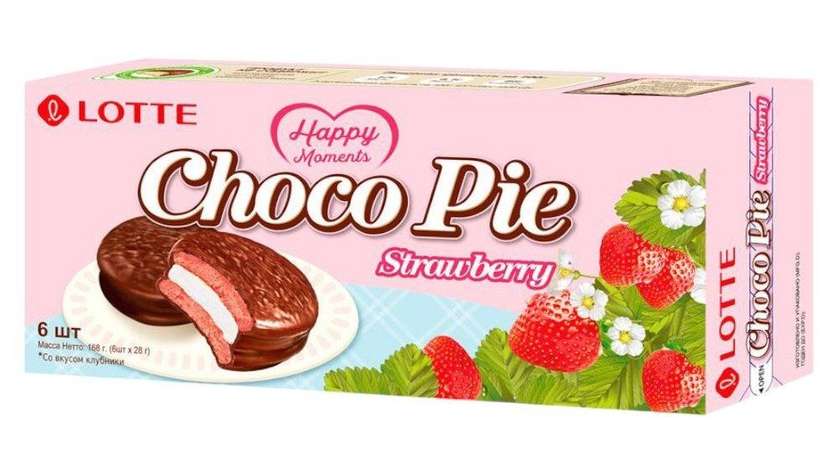 Choco Pie Strawberry Flavor (6 pcs)