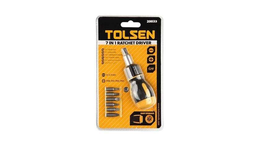 Tolsen 7-in-1 Ratchet Driver 20033