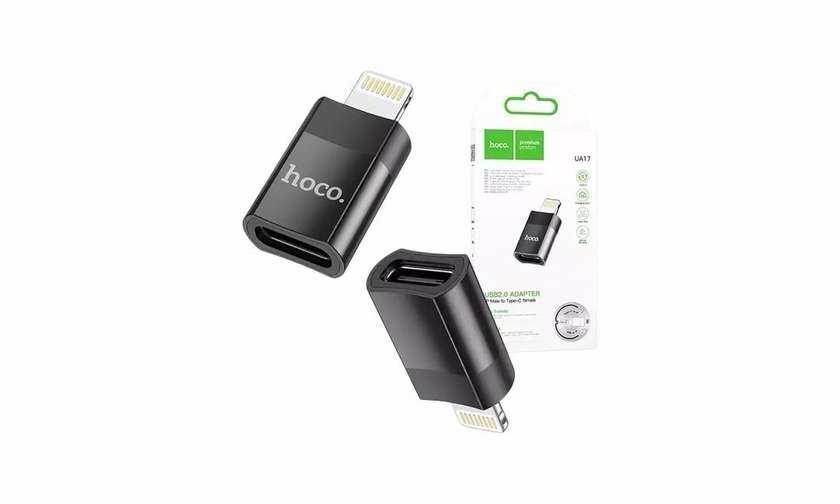 Adapter (Lightning To Type-C) OTG Hoco UA17