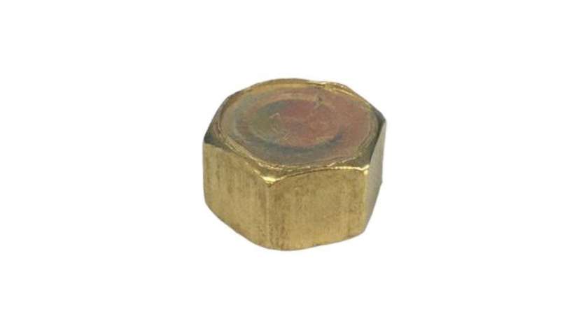 Brass plug 20 with internal thread