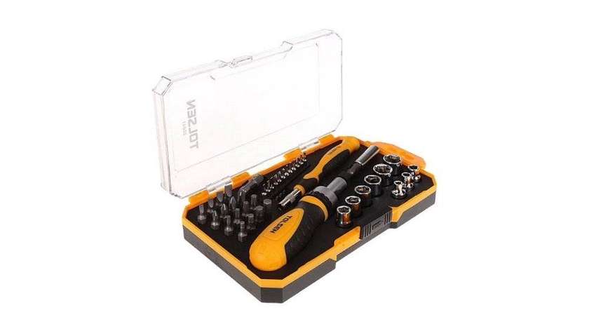 Tolsen tol664-20041 Punch Key Set with Spare Blades, 42 Pieces