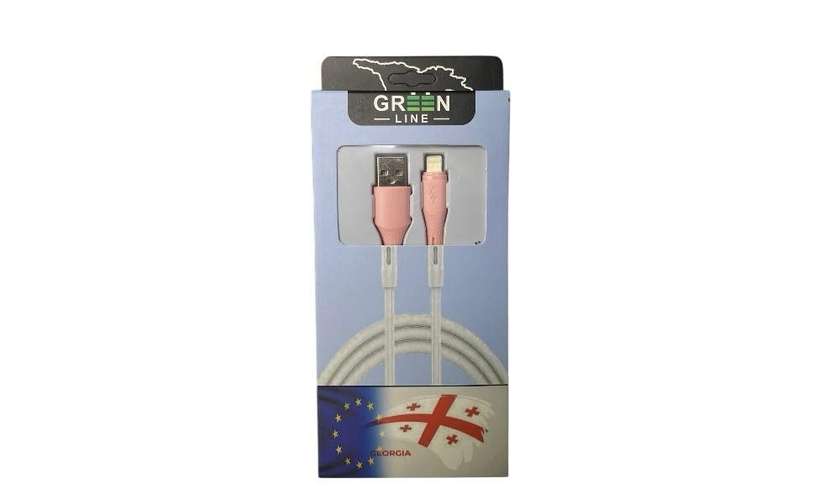 Green Line Lightning to USB Cable 1m