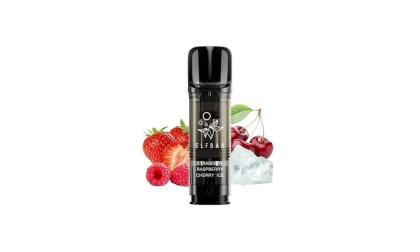 ELFBAR ELFA PRO PREFILLED POD Strawberry Raspberry Cherry Ice x2 20ml