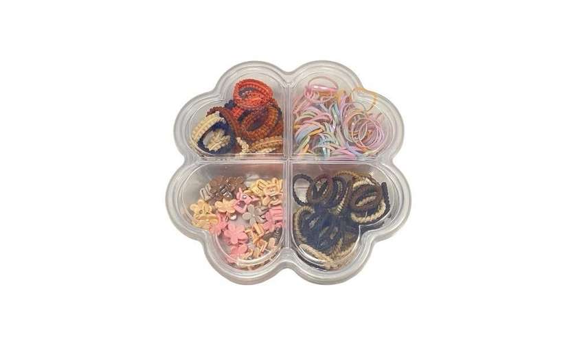 Hair Ties and Clips (Black and Brown)