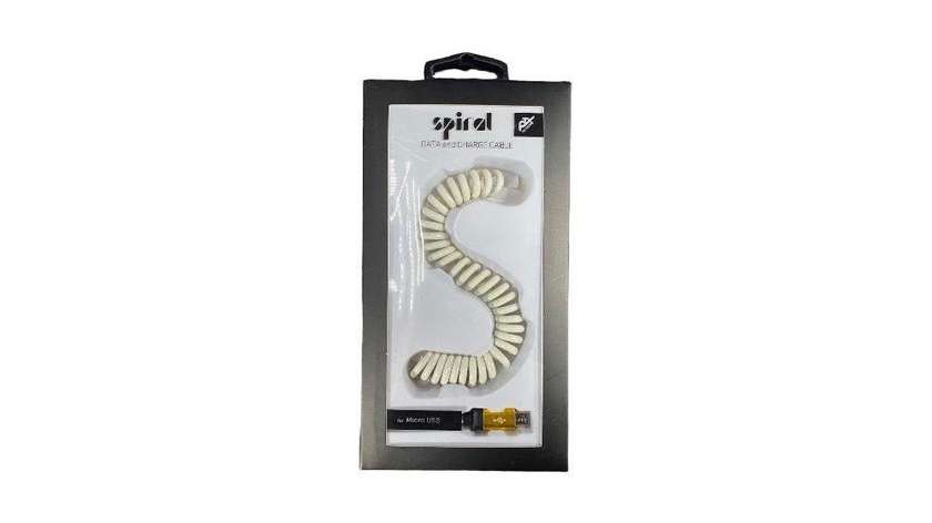 Petrix Spiral Data and Charge Cable for Micro USB
