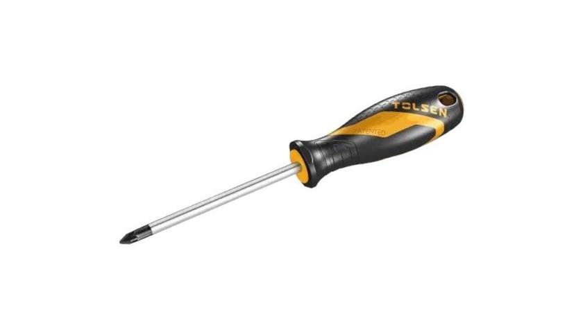 Tolsen tol39-20008 Screwdriver with Metal Rubber Handle ph2*1