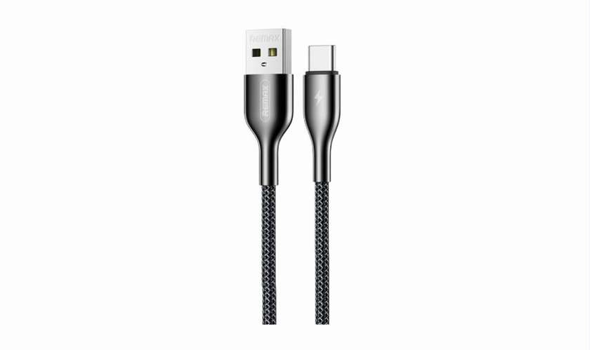 Remax RC-092a USB To Type-C Fast Charging Cable - Black