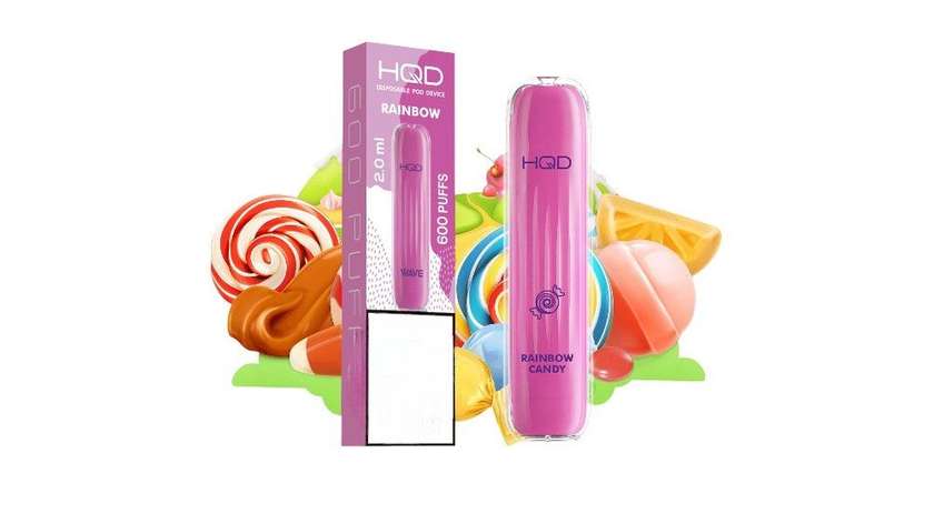 HQD Wave Rainbow 600 Puffs