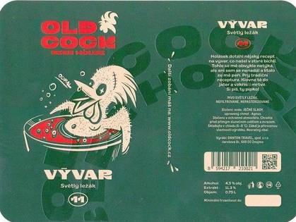 1L Old Cock Vývar ležák 11°