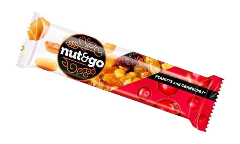 Nut&Go Peanut and Cranberry Bar 42g