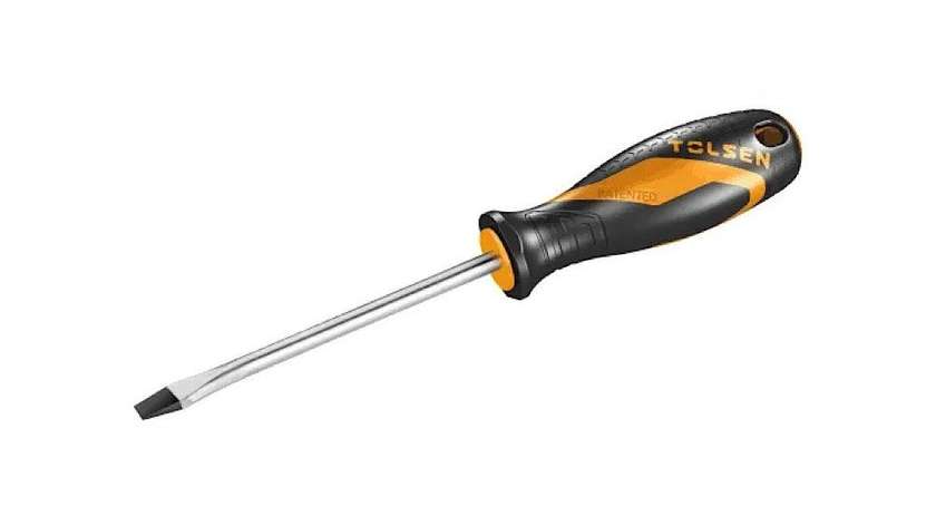 TOLSEN TOL598-20005 Screwdriver with Metal Rubber Handle 8.0*150MM