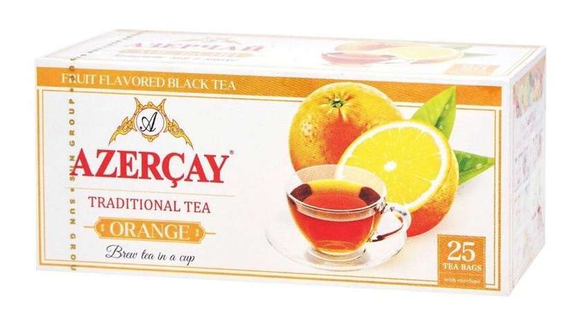 Azerçay Black Tea with Orange Flavor (25 bags)