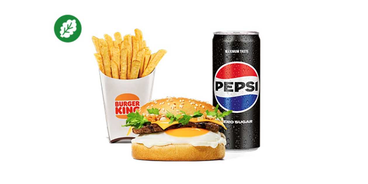 Breakfast Plant-Based Burger Zestaw