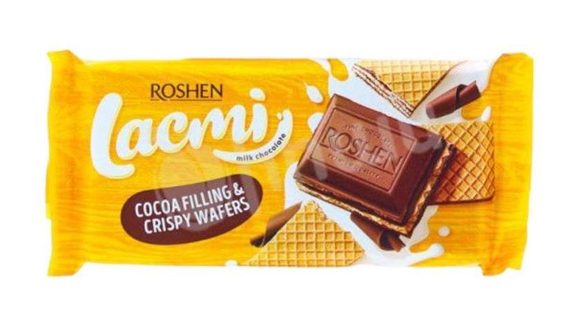 Roshen Lacmi Cocoa Filling & Crispy Wafers 90gr
