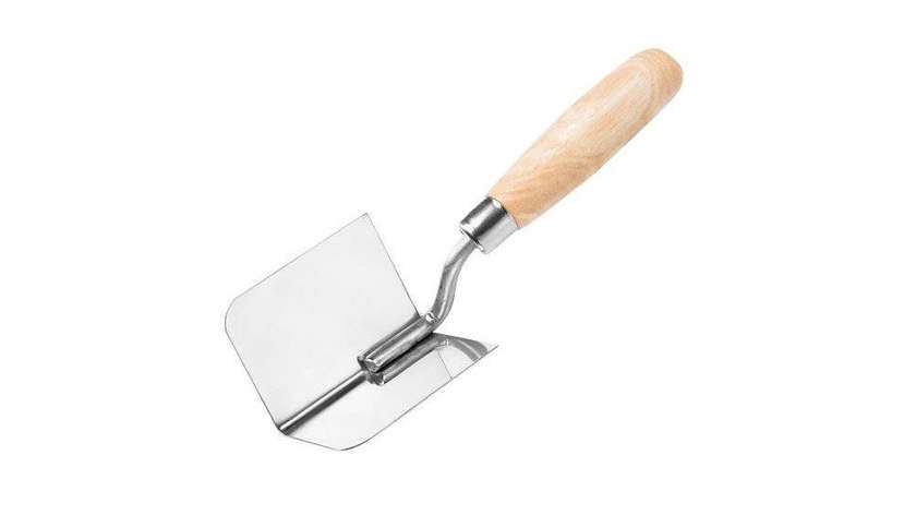 Beorol Corner Trowel Stainless Steel Wooden Handle
