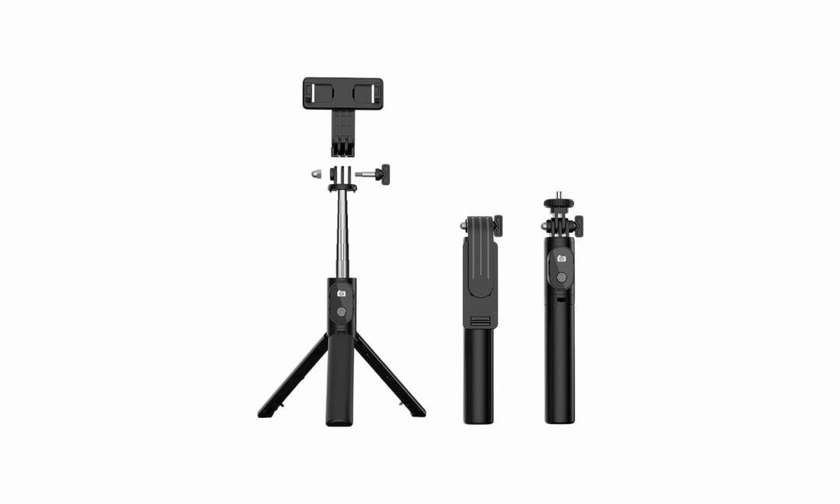 SELFIE STICK MINI - WITH DETACHABLE BLUETOOTH REMOTE CONTROL, TRIPOD and LED light - P20S B