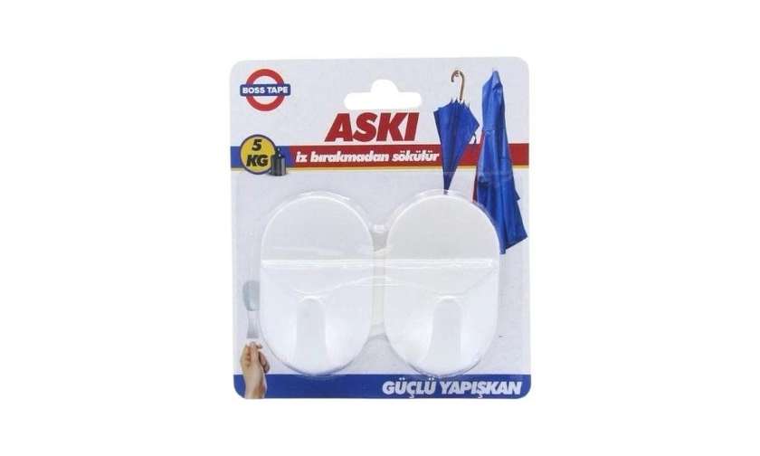 Boss Tape White Adhesive Hanger 5kg