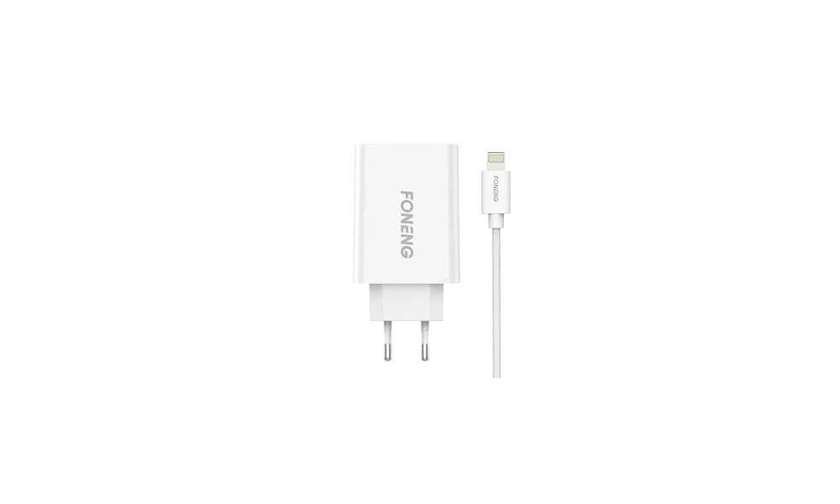 Foneng EU43 Adapter + USB Lightning (iPhone) 2.1A