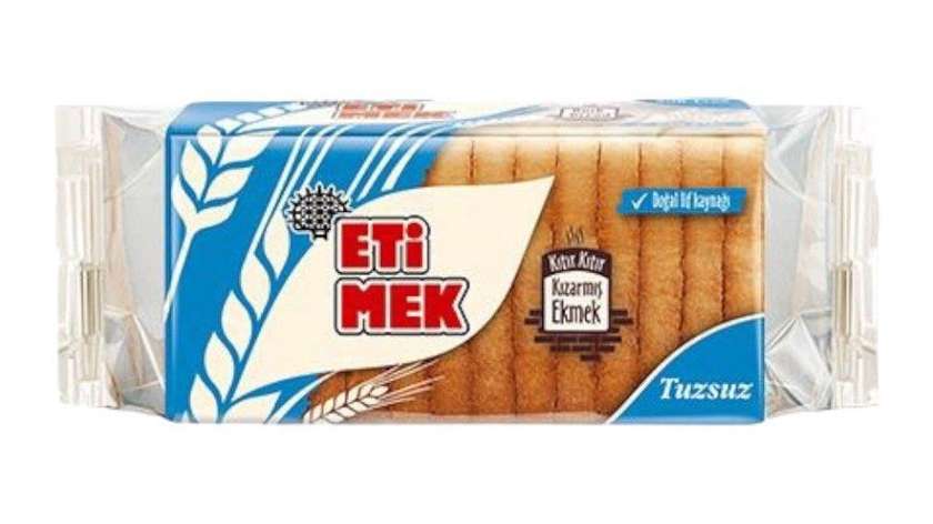 Eti Mek Unsalted Toasted Bread Slices 130g