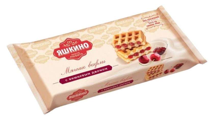 Yashkino Soft Waffle with Cherry 120g