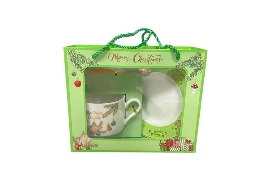 Merry Christmas Cup and Saucer
