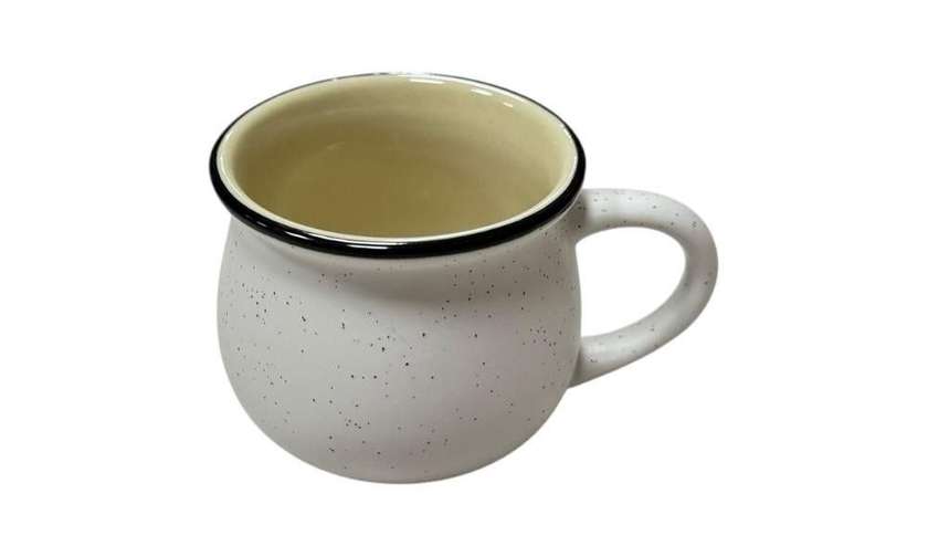 Small cup of white coffee