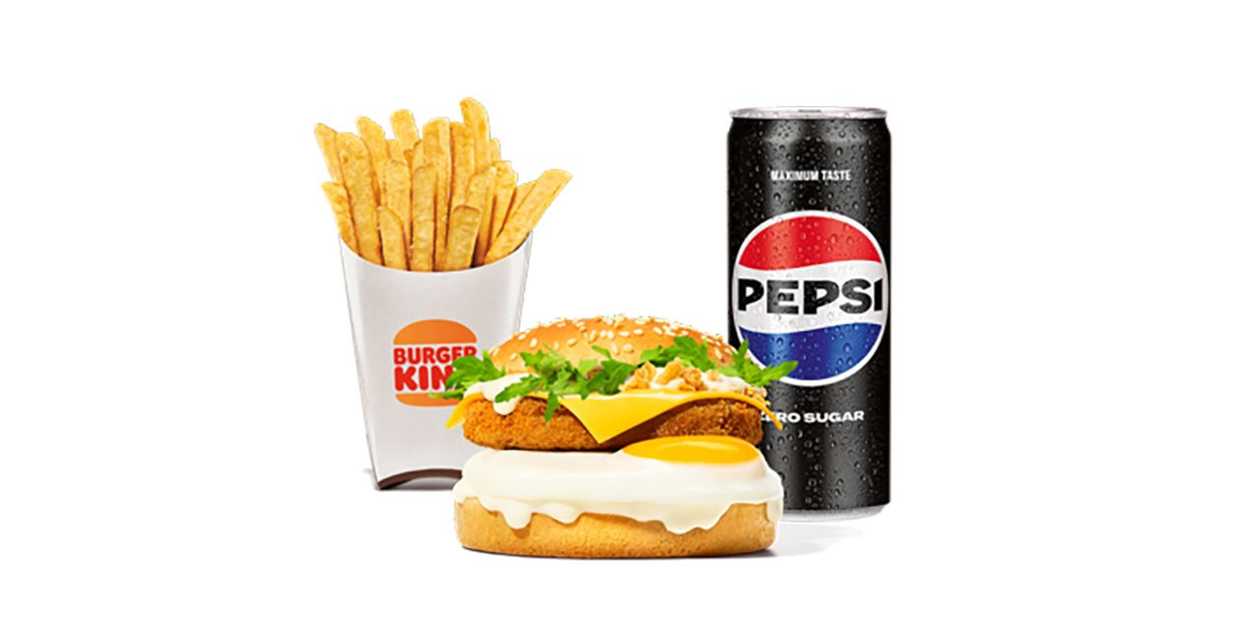 Breakfast Chicken Burger Zestaw