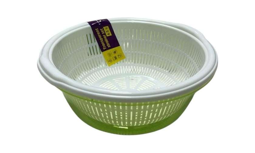 Plastic Colander with White Bowl 4.5L