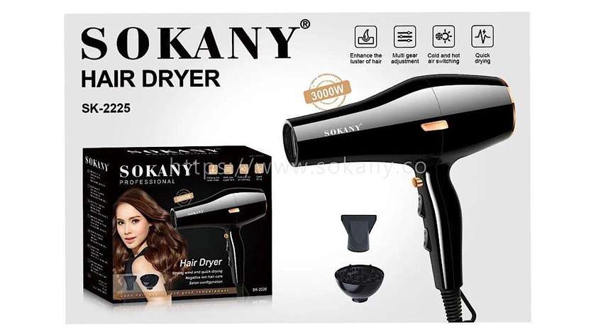 Sokany SK-2225 Hair Dryer 3000W