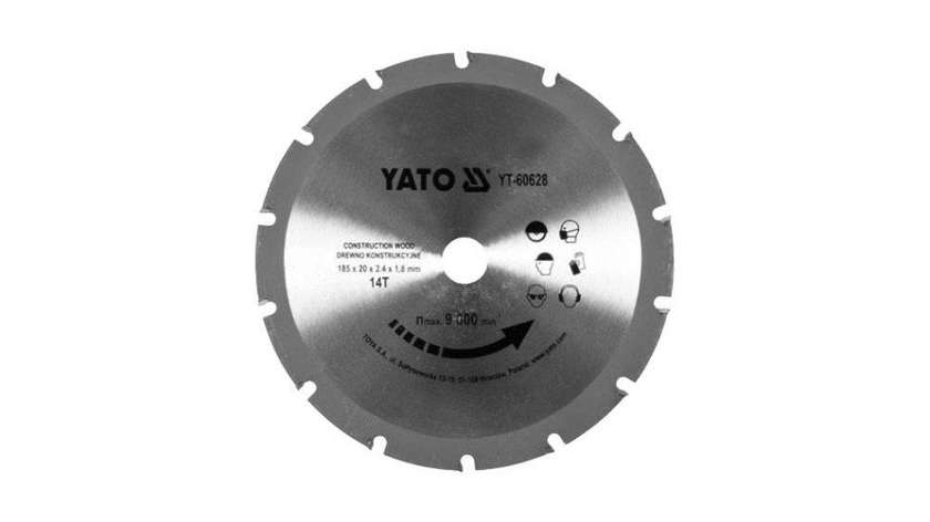 Yato YT-60628 Cutting Disc 185x20x2.4x1.8mm