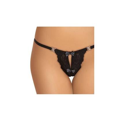Women's String Thong Panties with Open Crotch 6485, OS