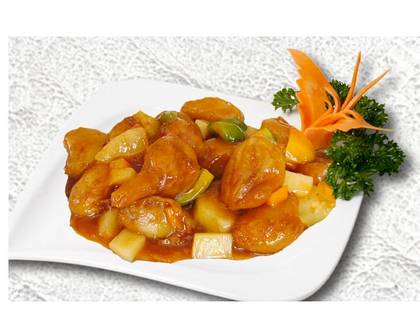 Fish in sweet and sour sauce