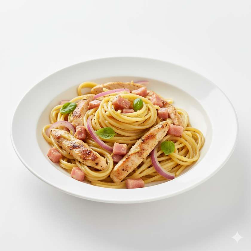 Spaghetti con Pollo al Limone