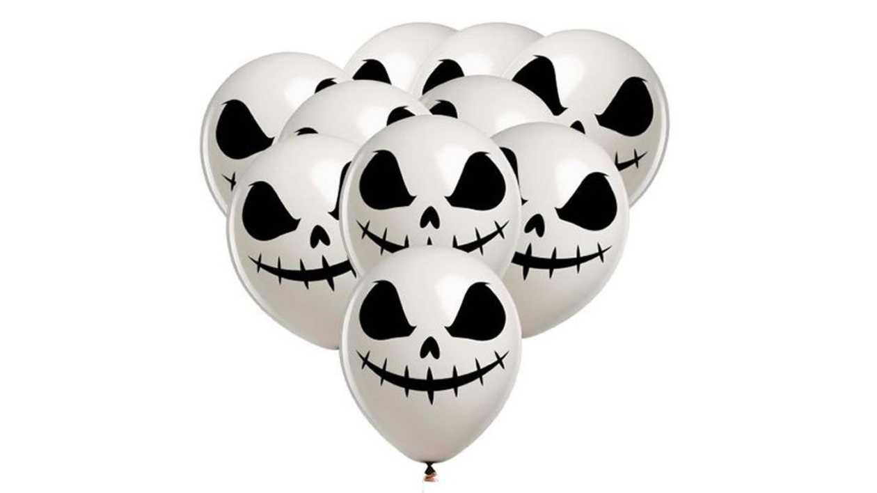 WHITE GHOST Balloons (10-pack)