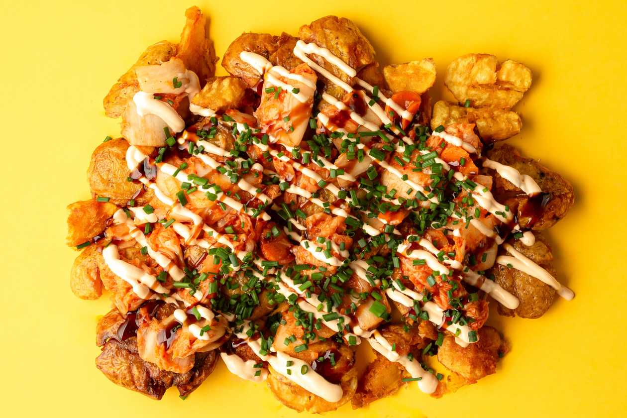 Smashed Potatoes Kimczi