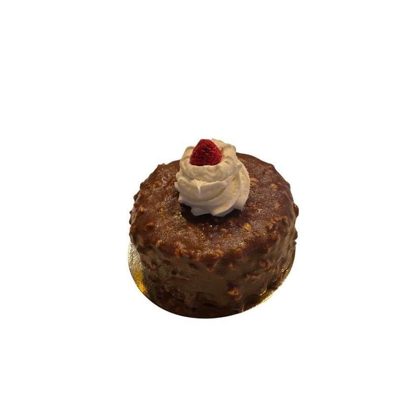 Cake With Nuts And Ganache