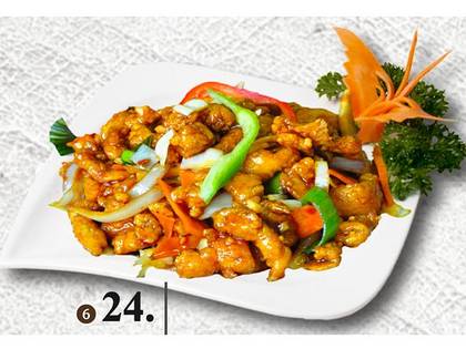 Chicken with garlic sauce