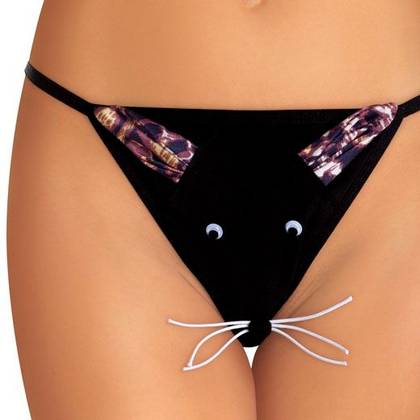 Women's Panther String Thong Panties 6492, One Size